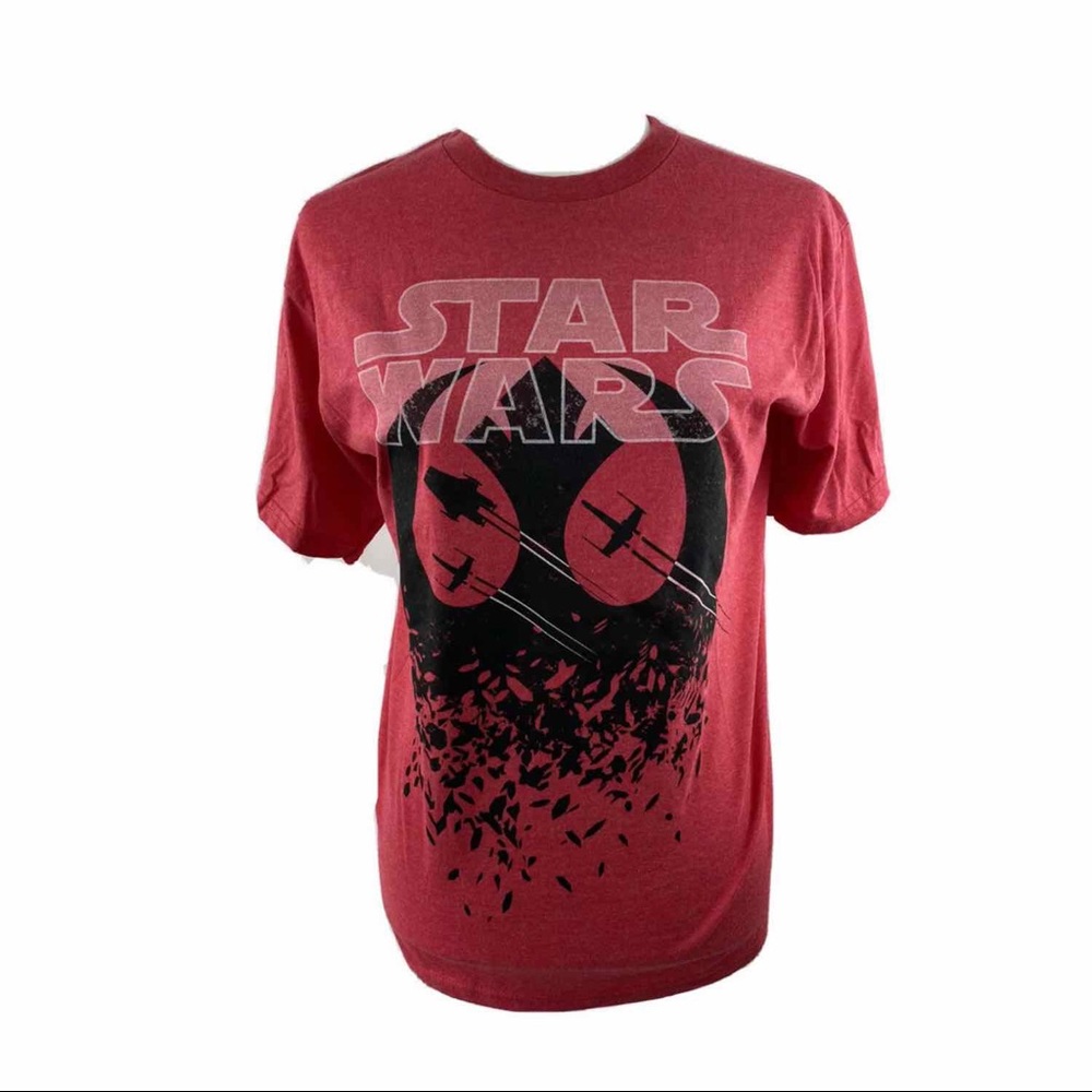 Star Wars Rebellion Disney Red Tee T-shirt New